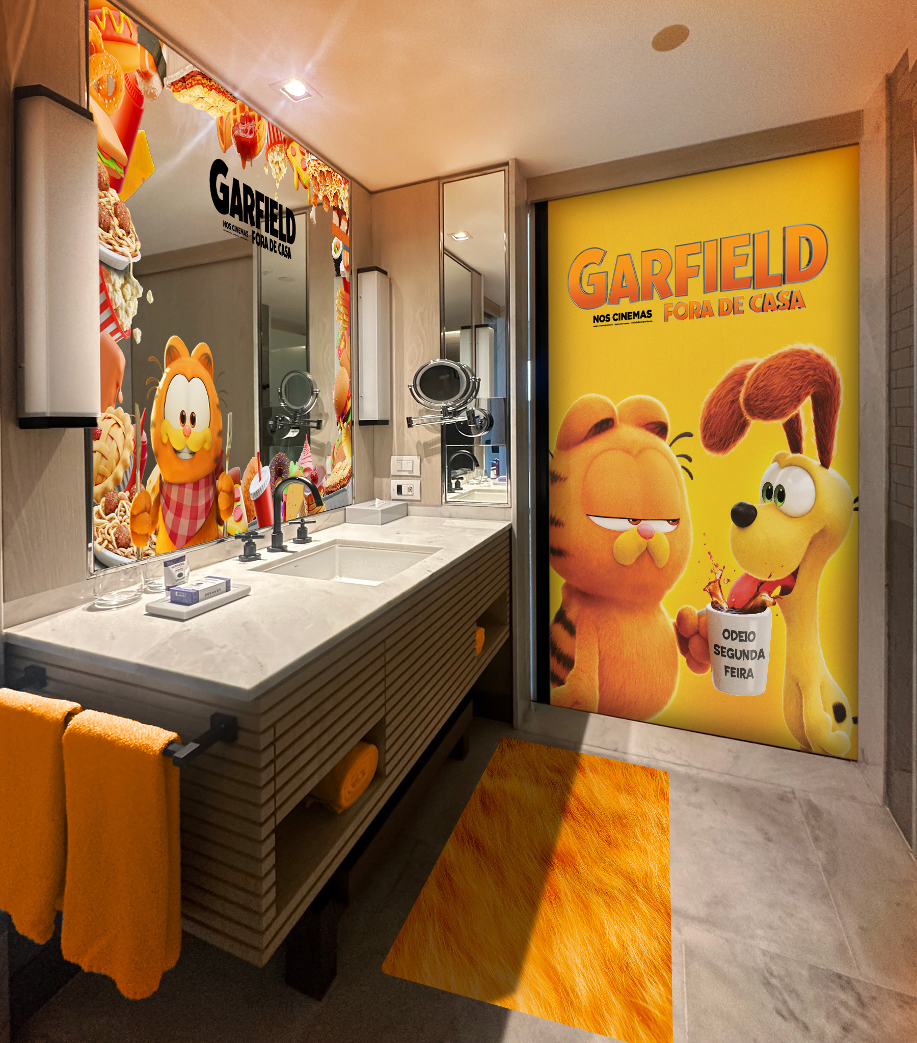 hospedagem do garfield Abril temático