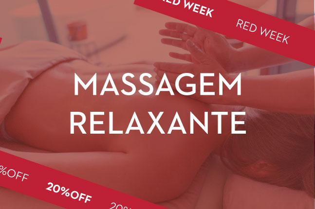 Oferta Massagem Relaxante 20% OFF