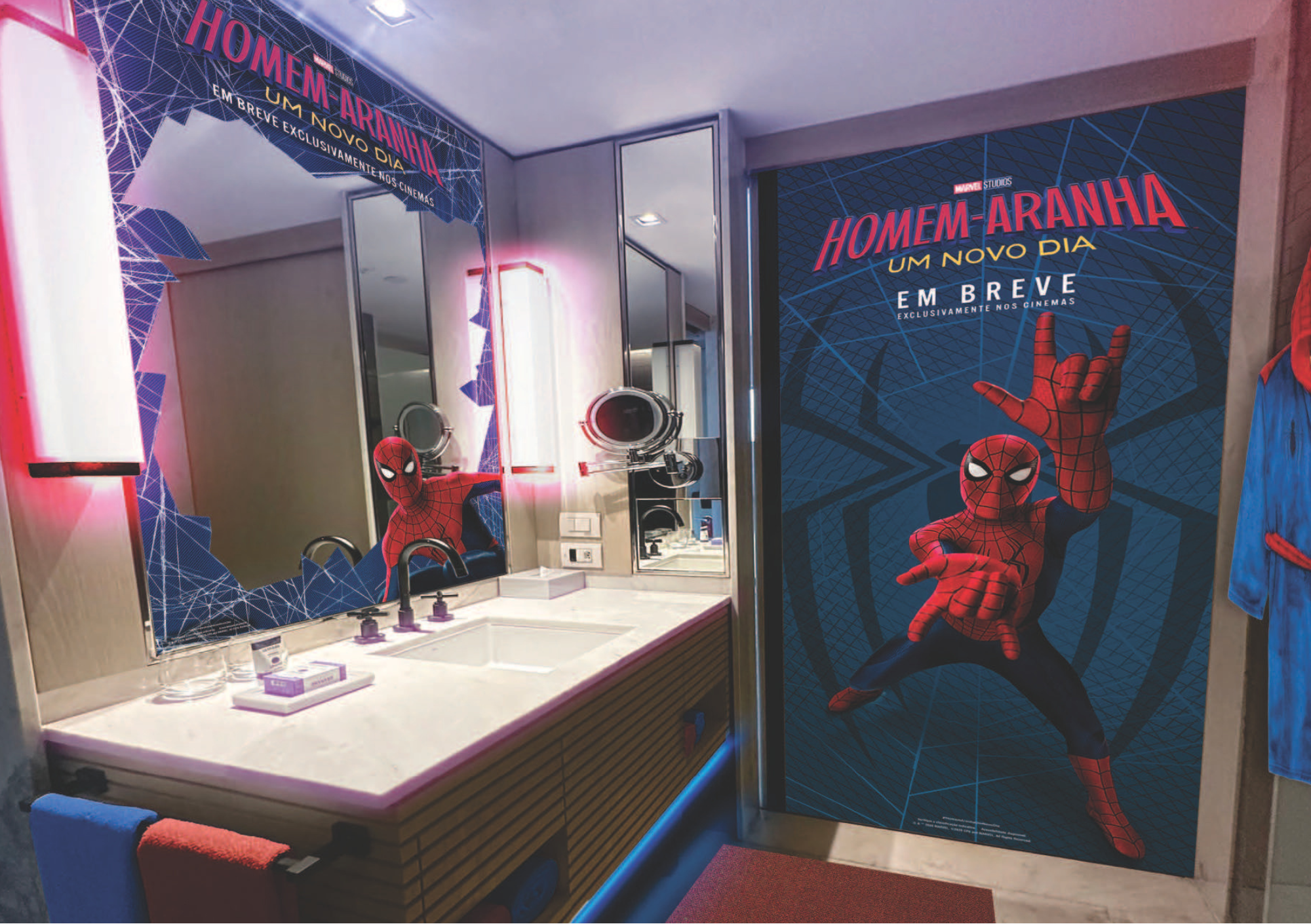 hospedagem temática homem-aranha