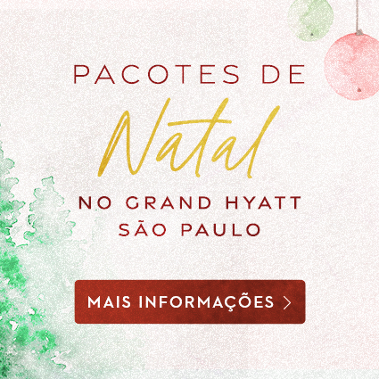 Banner mobile pacote de natal hospedagem, ceia e almoço do Grand Hyatt São Paulo