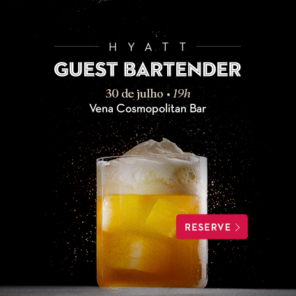 banner workshop de drinks no Grand Hyatt São Paulo em Julho