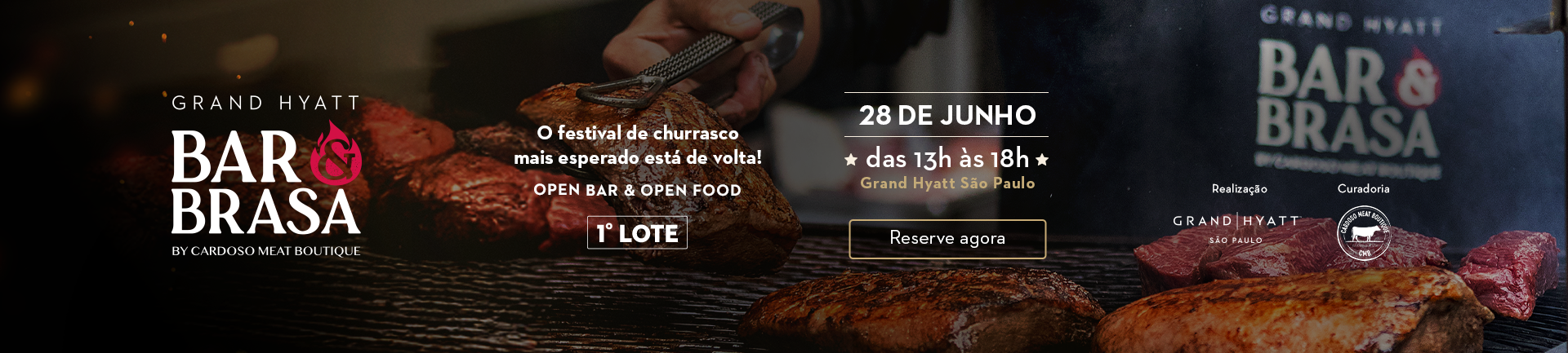 banner promocional do festival de churrasco Bar e Brasa Hyatt São Paulo