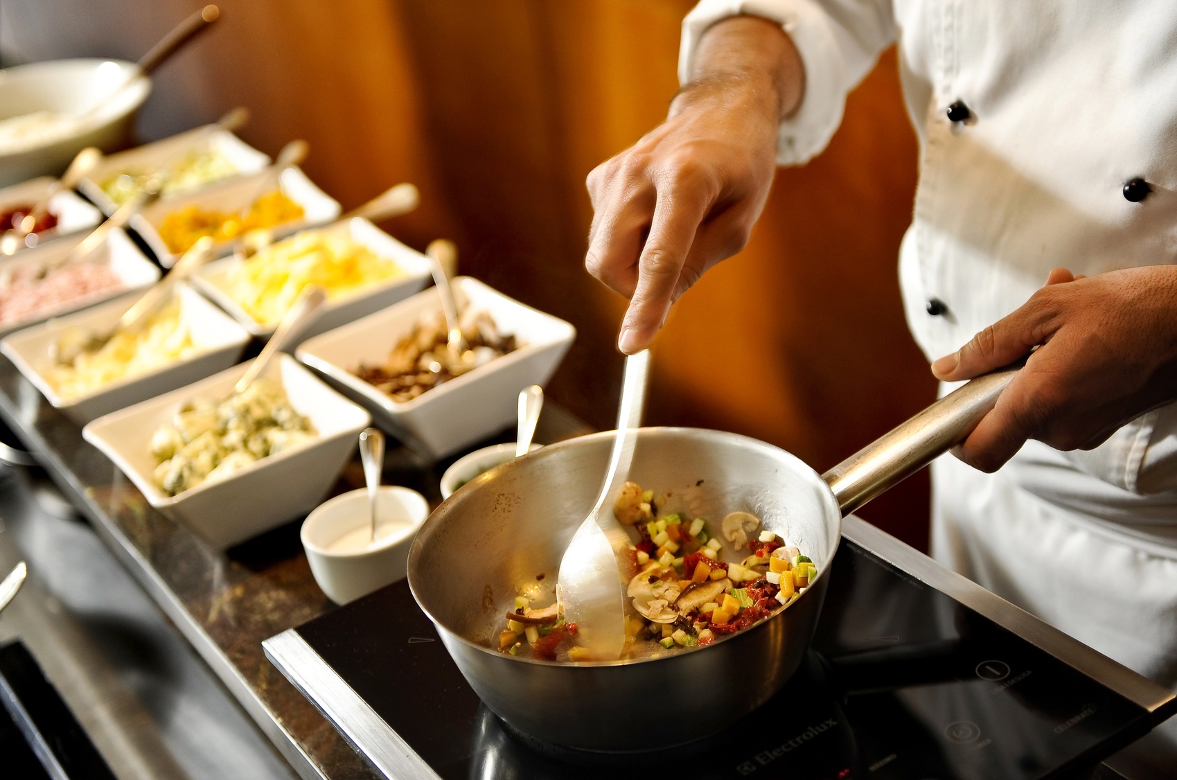 Preparando refeição no Grand Hyatt São Paulo