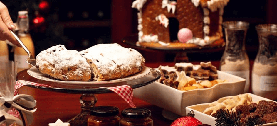 jantar de natal com pratos tradicionais 