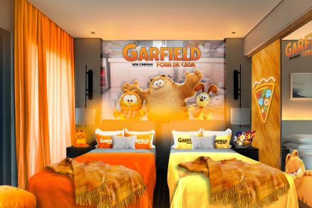 quarto temático do Hospedagem temática do filme do Garfield